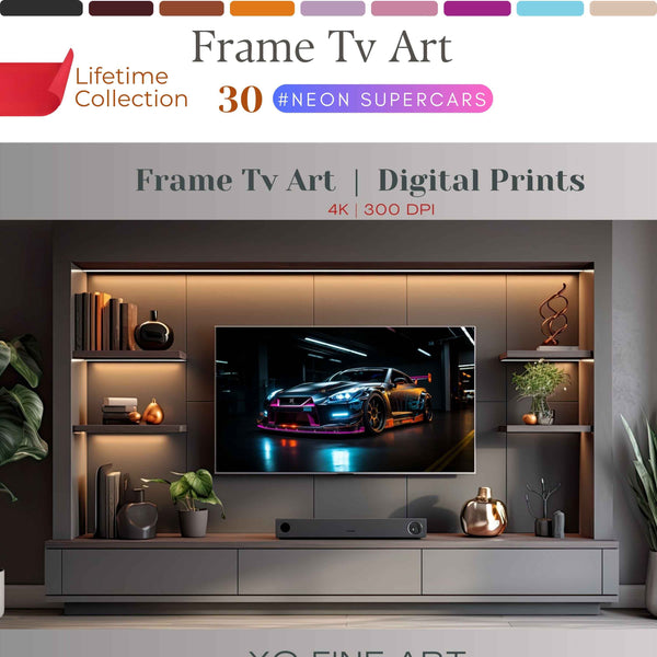 Supercar Frame Art TV Collection – Luxury Digital Wall Art for Modern Interiors | XO Fine Art