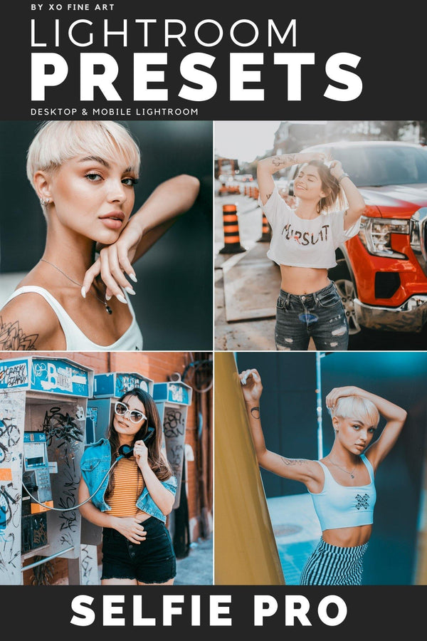 Instagram Presets | SELFIE PRO | Set of 20 | Mobile & Desktop Lightroom Presets