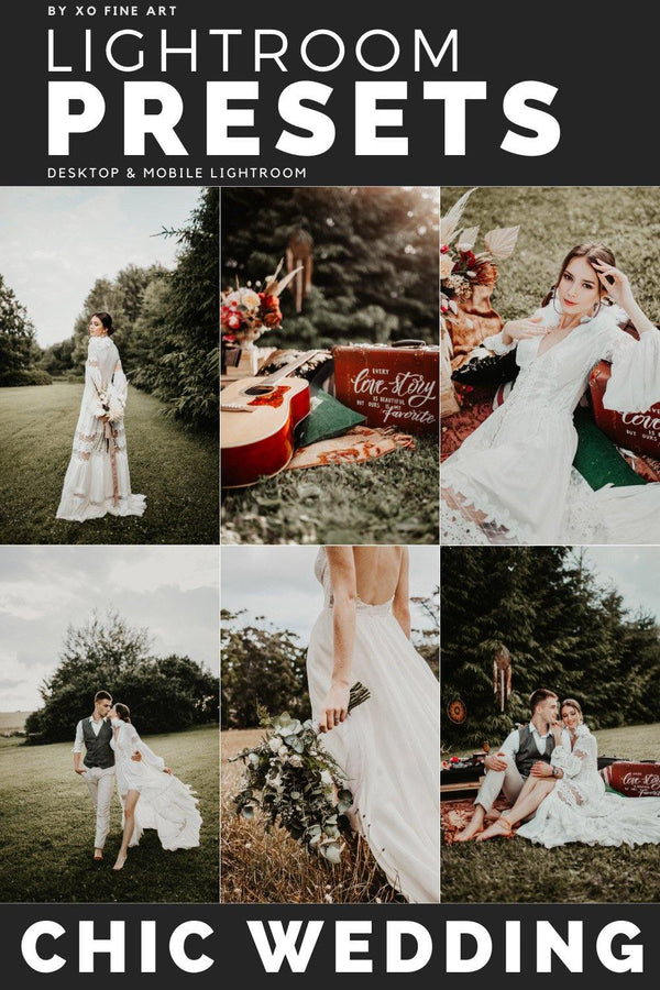 Wedding Presets | CHIC WEDDING | Set of 7 | Mobile & Desktop Lightroom Presets - XoFineArt - Lightroom Presets