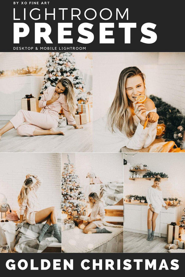 Christmas Presets | GOLDEN CHRISTMAS | Set of 7 | Mobile & Desktop Lightroom Presets - aesthetic christmas, Blogger Preset, Christmas Day, Christmas Presets, Cozy Holiday, earthtone preset, FREE Lightroom Presets, golden Christmas, Indoor Blogger, light and airy, Lightroom mobile presets, Lightroom Presets, lightroom presets desktop, pastel preset, preset, presets, presets lightroom, rose gold preset, Winter Preset