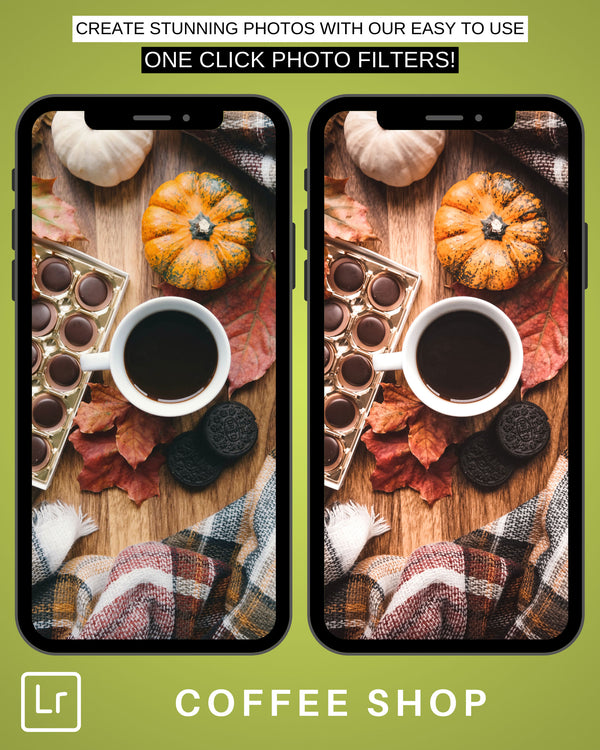 Coffee Preset Product | COFFEE SHOP | Set of 20 | Mobile & Desktop Lightroom Presets