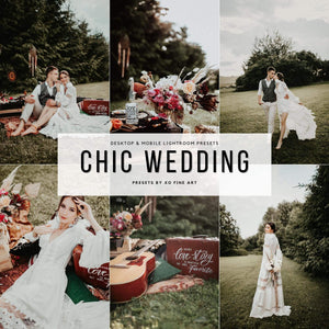 Wedding Presets | CHIC WEDDING | Set of 7 | Mobile & Desktop Lightroom Presets - XoFineArt - Lightroom Presets