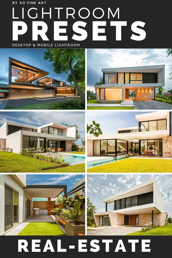Real Estate Presets | REAL ESTATE | Set of 11 | Mobile & Desktop Lightroom Presets - XoFineArt - Lightroom Presets