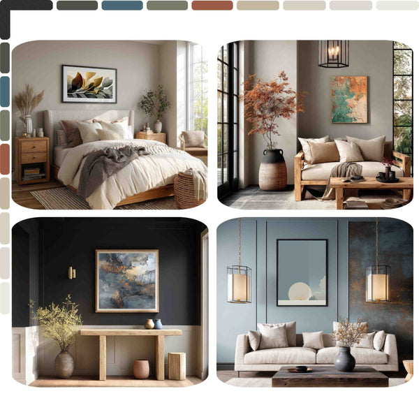 Contemporary Interior Toolkit – Posters, Mockups & Design Style Guide | XoFineArt