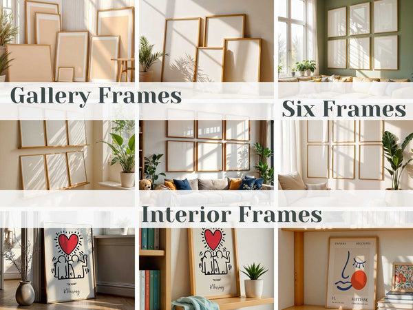 Ultimate 500+ Frame Mockup Bundle | PSD with Smart Objects | Wood, Nursery, Gallery & Lifestyle Scenes