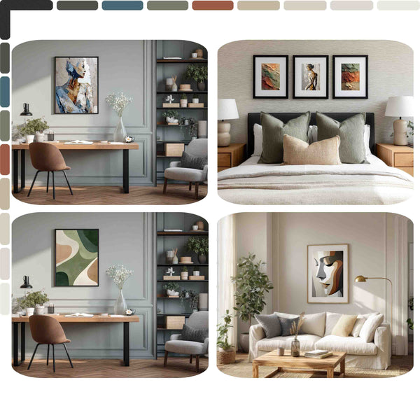 Contemporary Interior Toolkit – Posters, Mockups & Design Style Guide | XoFineArt