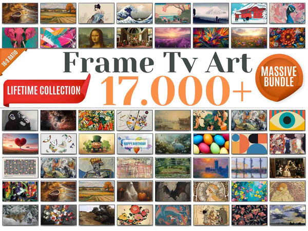 17.000+ Frame TV Artworks • Bundle • Lifetime Access • Weekly Update • Digital Download •