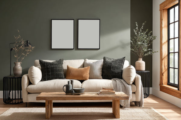 43 Contemporary Wall Art Mockup Bundle | PSD Frame & Interior Mockups | Living Room, Bedroom, Office, Kitchen | Digital Download