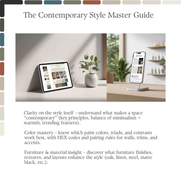 Contemporary Interior Toolkit – Posters, Mockups & Design Style Guide | XoFineArt