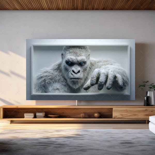 Scary 3D Prank Illusions for Samsung Frame TV – Vol. 1 Winter Creatures (16:9 Digital Download, 4K Frame TV Art)