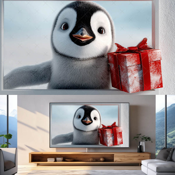 Christmas Frame TV Art Bundle – Cute 3D Holiday Characters (16:9 Digital Download)