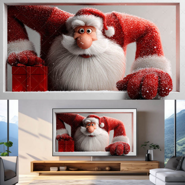 Christmas Frame TV Art Bundle – Cute 3D Holiday Characters (16:9 Digital Download)