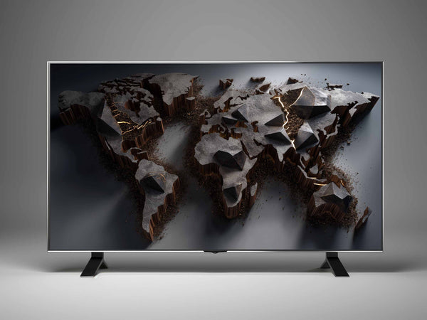 World Map Frame TV Art – Luxury Digital Wall Art Collection for Samsung Frame TV & Smart Displays | XO Fine Art