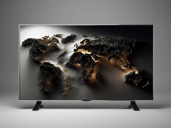 World Map Frame TV Art – Luxury Digital Wall Art Collection for Samsung Frame TV & Smart Displays | XO Fine Art