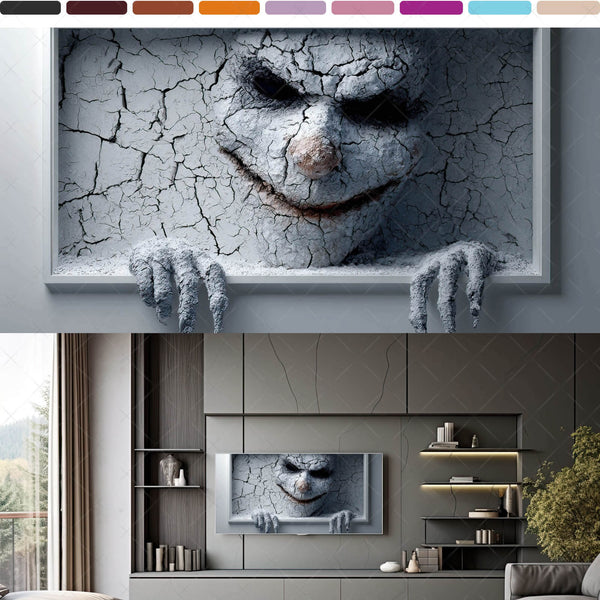 Scary 3D Prank Illusions for Samsung Frame TV – Vol. 1 Winter Creatures (16:9 Digital Download, 4K Frame TV Art)