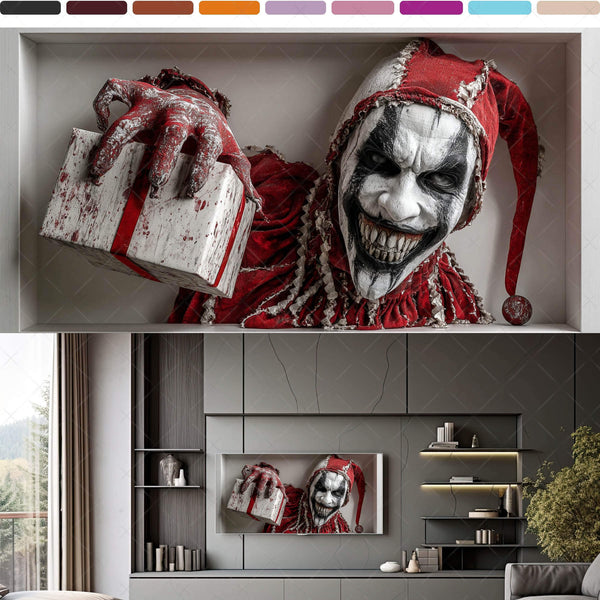 Scary 3D Prank Illusions for Samsung Frame TV – Vol. 2 Dolls & Clowns (16:9 Digital Download, 4K Frame TV Art)