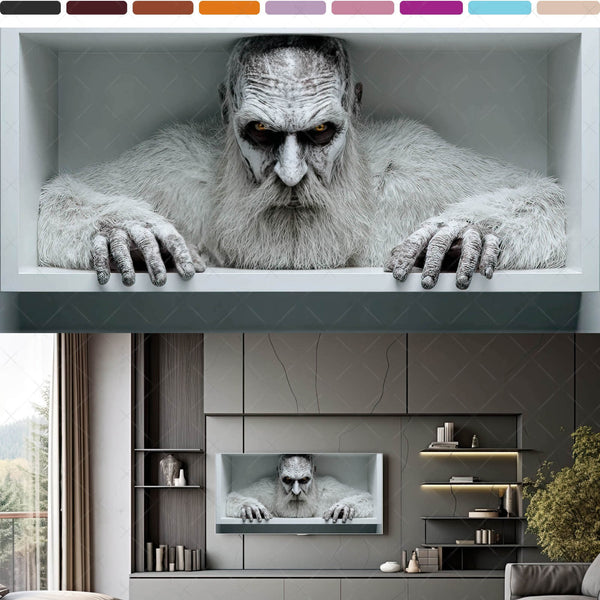 Scary 3D Prank Illusions for Samsung Frame TV – Vol. 1 Winter Creatures (16:9 Digital Download, 4K Frame TV Art)