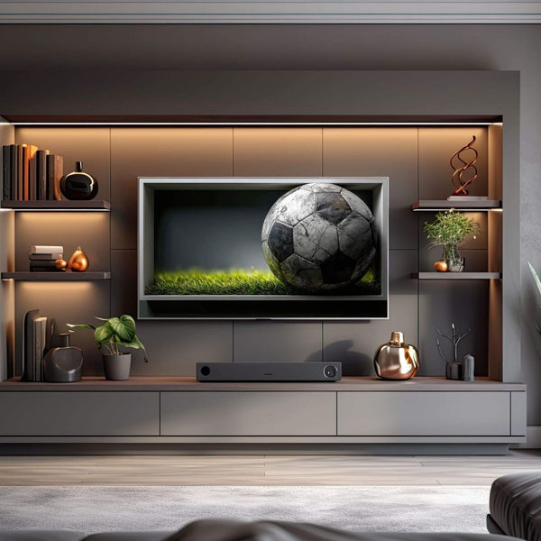 Samsung Frame TV Art – Soccer Ball 3D Illusion Art