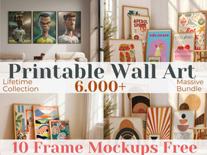 Digital Art Mega Bundle – 6,000 + Files | Printable  Digital Art Posters | Instant Digital Download | Digital Print | 300 DPI | 4k |