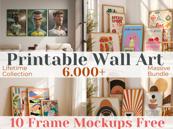 Digital Art Mega Bundle – 6,000 + Files | Printable  Digital Art Posters | Instant Digital Download | Digital Print | 300 DPI | 4k |