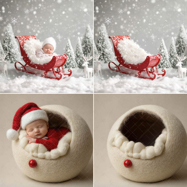 Seasonal Holiday Newborn Backdrops