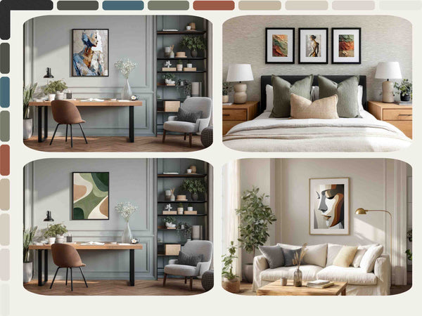Contemporary Interior Toolkit – Posters, Mockups & Design Style Guide | XoFineArt