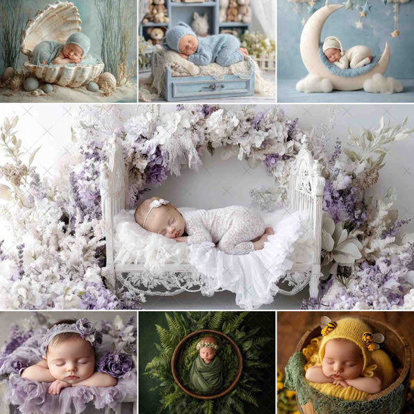 Woodland Newborn Digital Backdrops – Volume 2 (21 Backdrops)