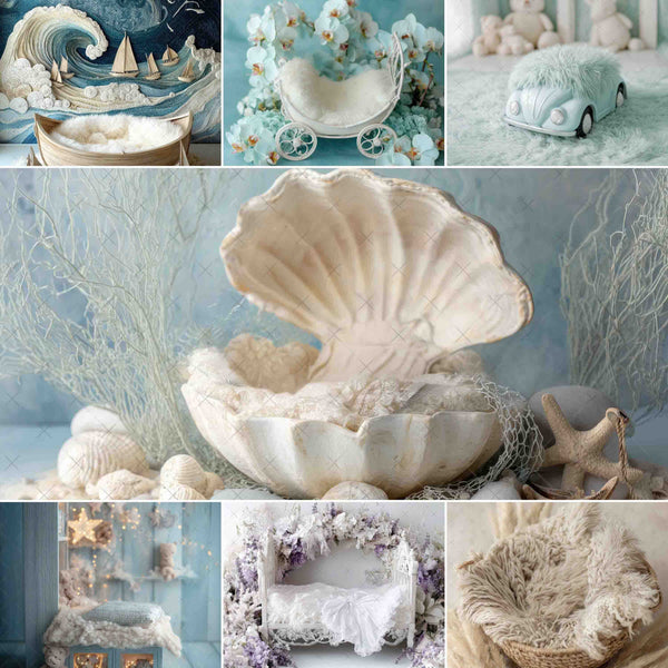 Woodland Newborn Digital Backdrops – Volume 2 (21 Backdrops)