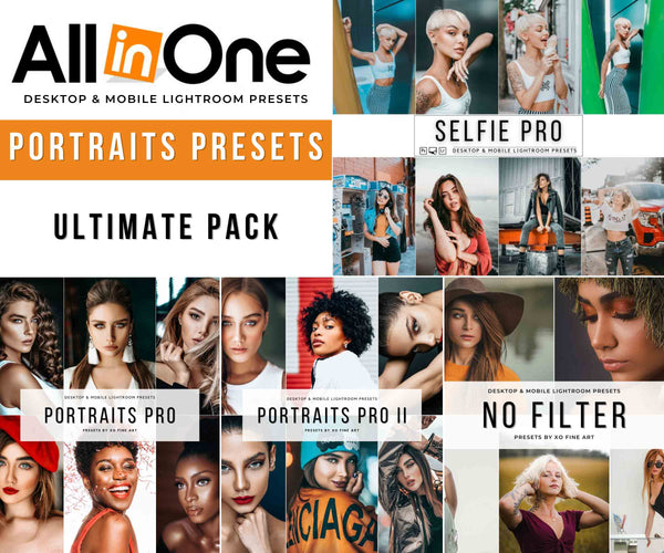 Portrait Preset | Set of 59 | Lightroom Presets Mobile & Desktop | Selfie Presets | Beauty Presets | Instagram presets