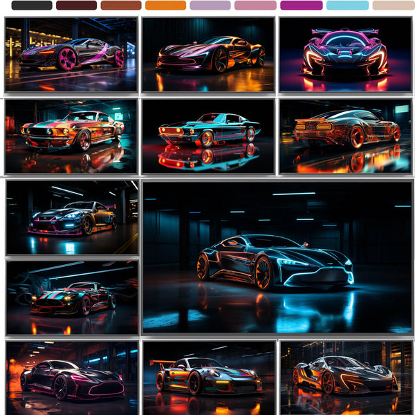 Supercars Frame TV Art – 30 Luxury 4K Digital Car Wallpapers for Samsung Frame TV
