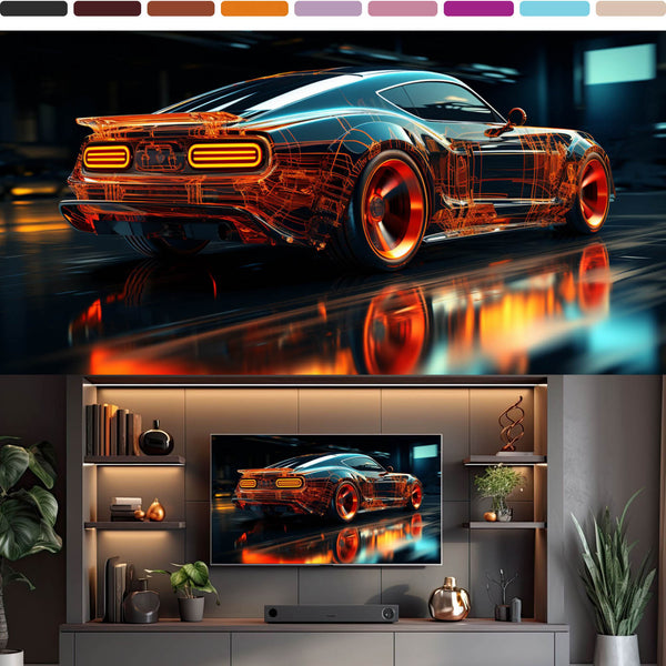 Supercars Frame TV Art – 30 Luxury 4K Digital Car Wallpapers for Samsung Frame TV