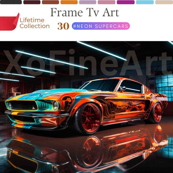 Supercar Frame Art TV Collection – Luxury Digital Wall Art for Modern Interiors | XO Fine Art