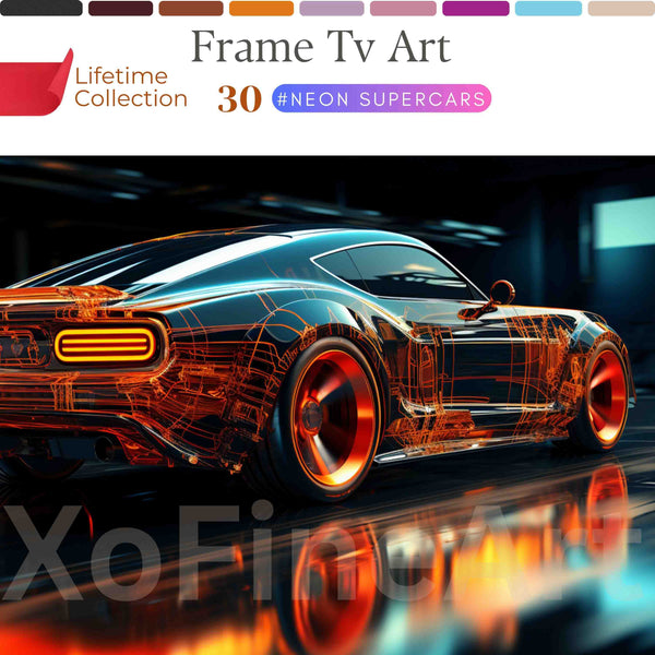 Supercar Frame Art TV Collection – Luxury Digital Wall Art for Modern Interiors | XO Fine Art