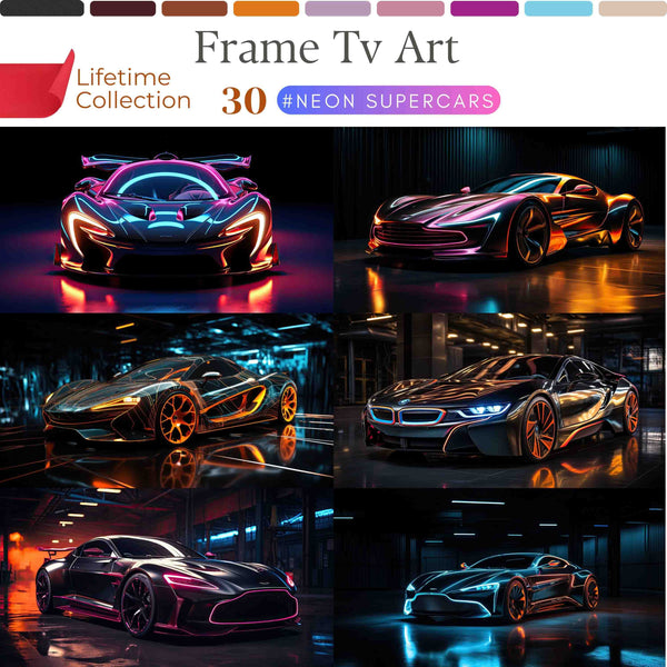 Supercar Frame Art TV Collection – Luxury Digital Wall Art for Modern Interiors | XO Fine Art