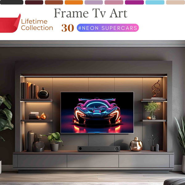 Supercar Frame Art TV Collection – Luxury Digital Wall Art for Modern Interiors | XO Fine Art