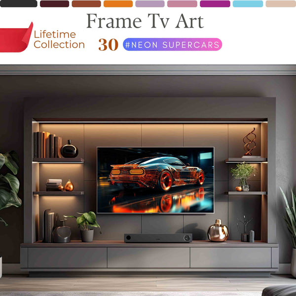 Supercar Frame Art TV Collection – Luxury Digital Wall Art for Modern Interiors | XO Fine Art