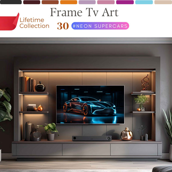 Supercar Frame Art TV Collection – Luxury Digital Wall Art for Modern Interiors | XO Fine Art