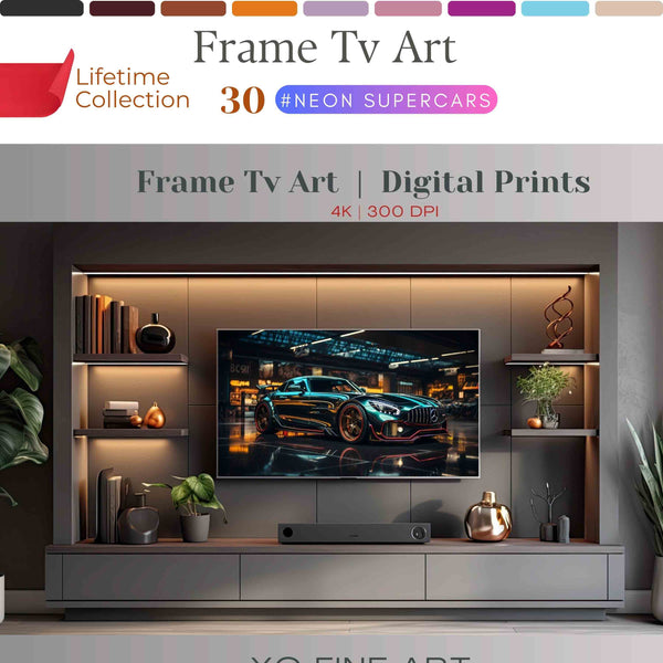 Supercar Frame Art TV Collection – Luxury Digital Wall Art for Modern Interiors | XO Fine Art