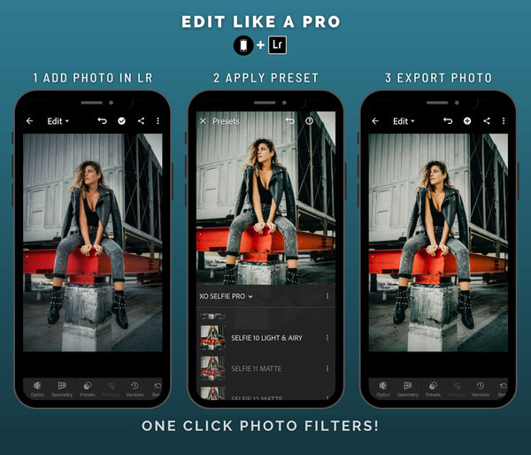 Instagram Presets | SELFIE PRO | Set of 20 | Mobile & Desktop Lightroom Presets