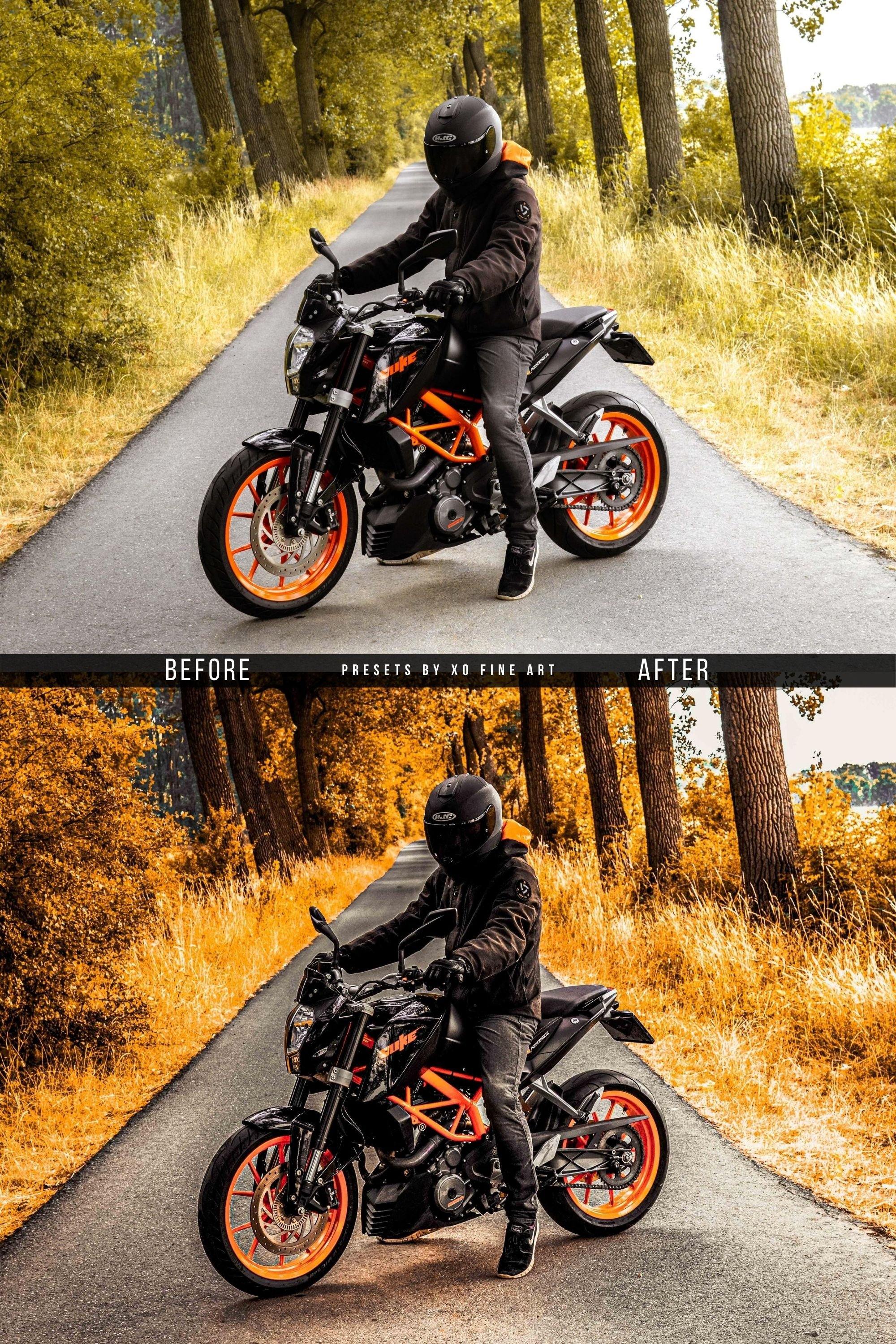 Motorcycles Preset XO MOTO Set of Automotive Lightroom